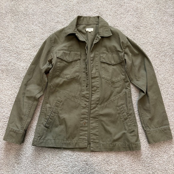 Able Jackets & Blazers - ABLE Lucia Military Jacket Womens XS Green Canvas Chore Coat Utility